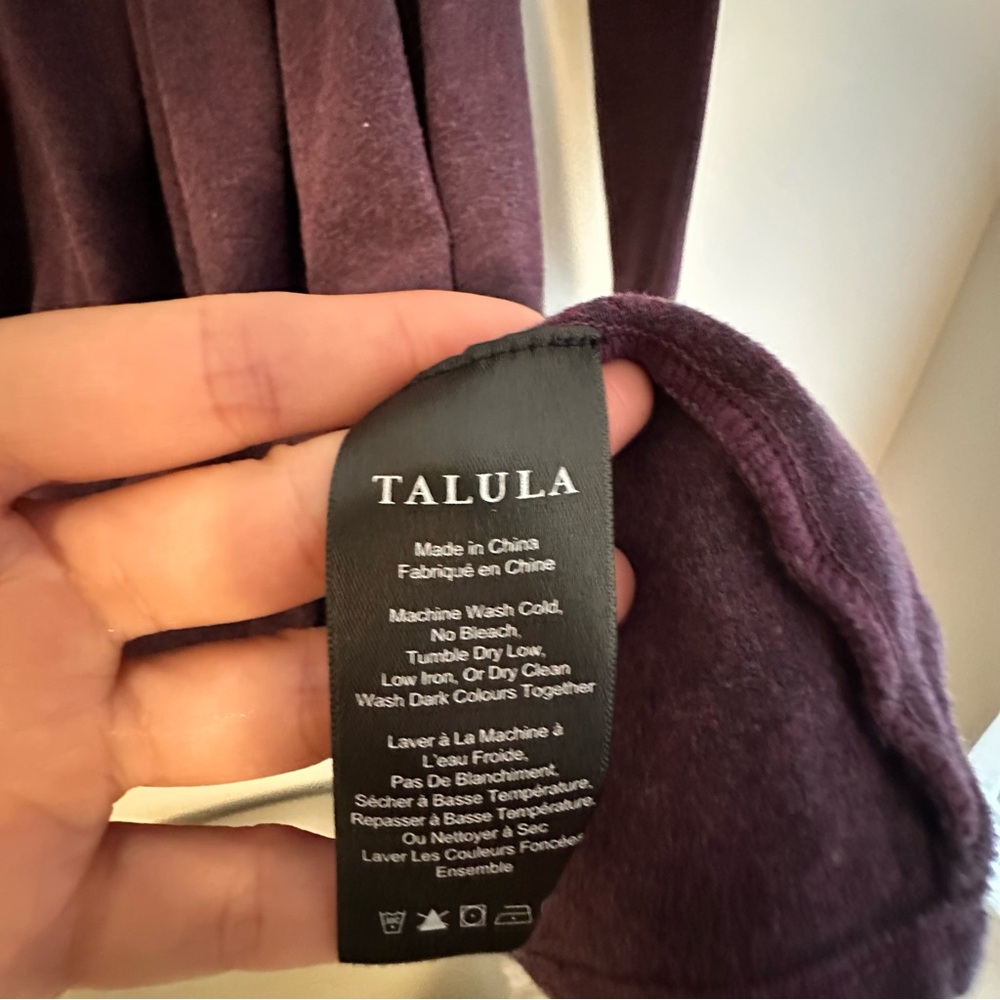 Aritzia Talula Purple Fit and Flare Long Sleeve Dress XS - Picture 5 of 5